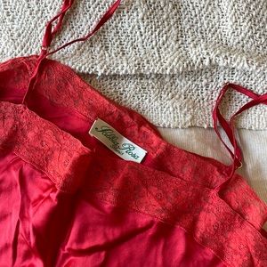 Gorgeous lace satin cami